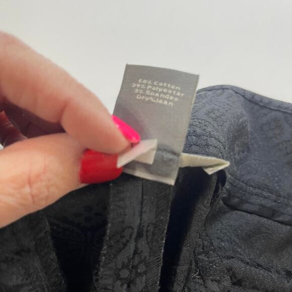 Ann Taylor women's 14 dress pants trousers slacks black MARGO capris cropped - Picture 7 of 13